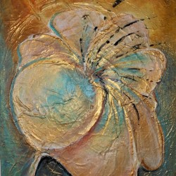 flower in gold original available
